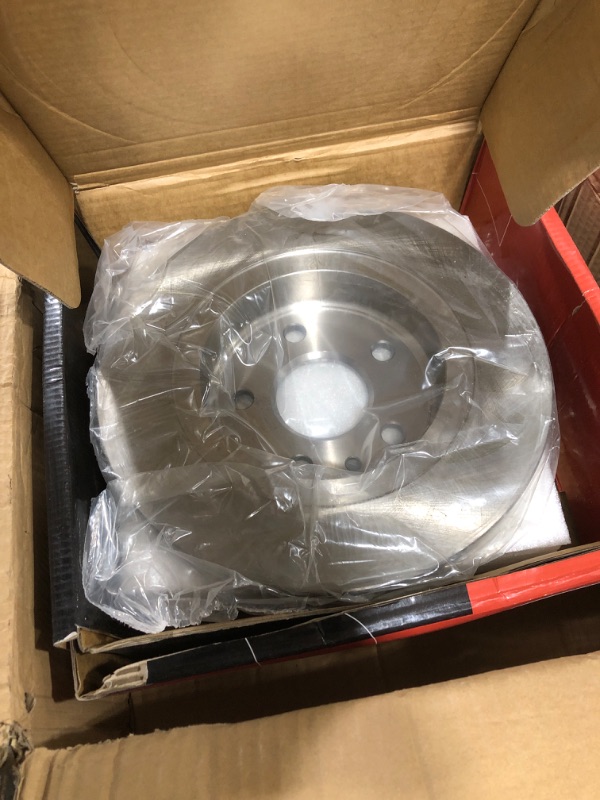 Photo 1 of A-Premium 10.55 inch (268mm) Rear Solid Disc Brake Rotors + Ceramic Pads Kit Compatible with Select Buick and Chevy Models - Encore 13-17, Cruze 11-15, Cruze Limited 16, Sonic 13-16, Trax 13-17, 6-PC