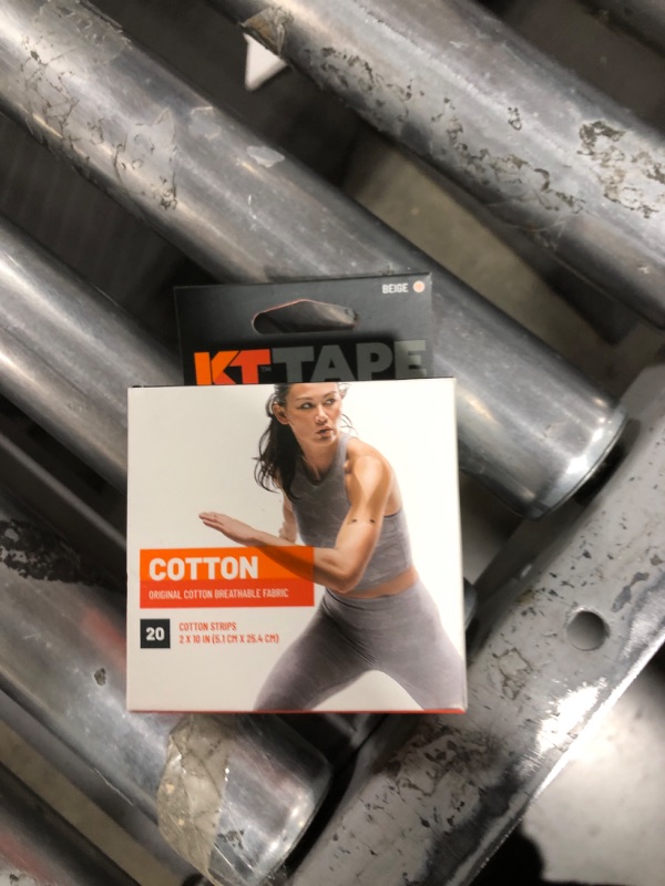 Photo 2 of KT Tape, Original Cotton, Elastic Kinesiology Athletic Tape, 20 Count, 10” Precut Strips
