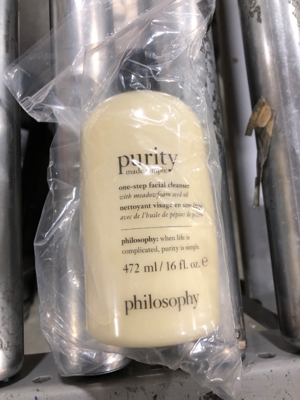 Photo 2 of philosophy purity made simple one-step facial cleanser- with meadowfoam seed oil – gently cleanses & melts away dirt, oil & stubborn makeup – paraben free face wash
