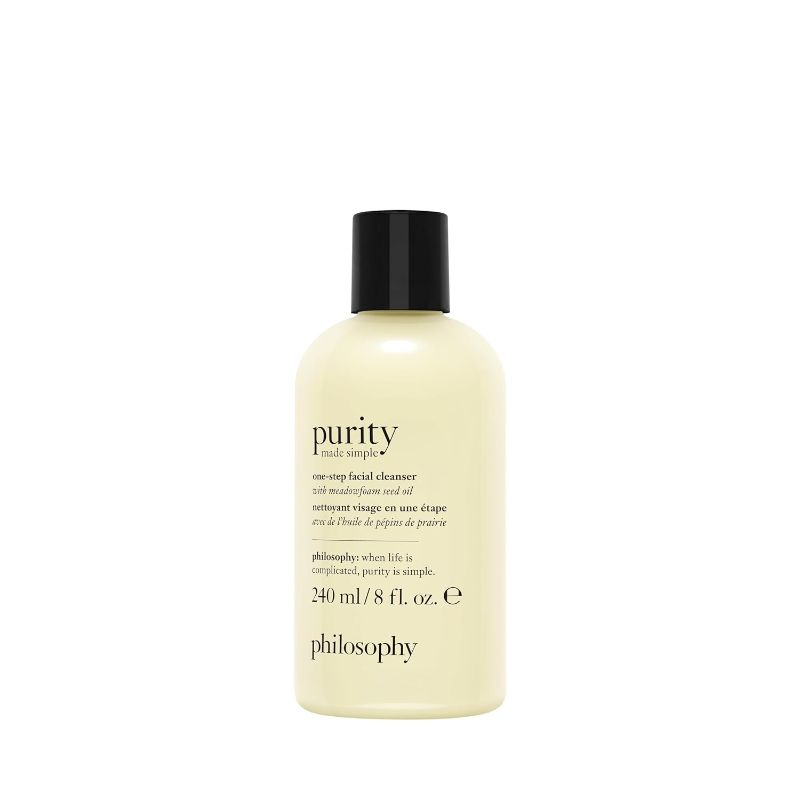 Photo 1 of philosophy purity made simple one-step facial cleanser- with meadowfoam seed oil – gently cleanses & melts away dirt, oil & stubborn makeup – paraben free face wash
