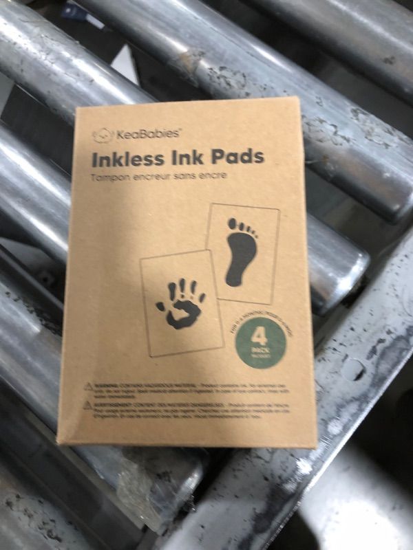 Photo 2 of 4-Pack Inkless Hand and Footprint Kit - Ink Pad for Baby Hand and Footprints - Dog Paw Print Kit