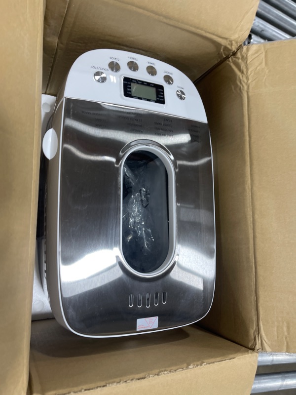 Photo 1 of Davivy Bread Maker Machine 3.3LB Dough Maker,15-in-1 Automatic Bread Machine Maker with Nonstick Bowl, Jam& Yogurt, 3 Loaf Sizes and 3 crust settings,15-H Delay Timer?850W,Silver,3.3LB?