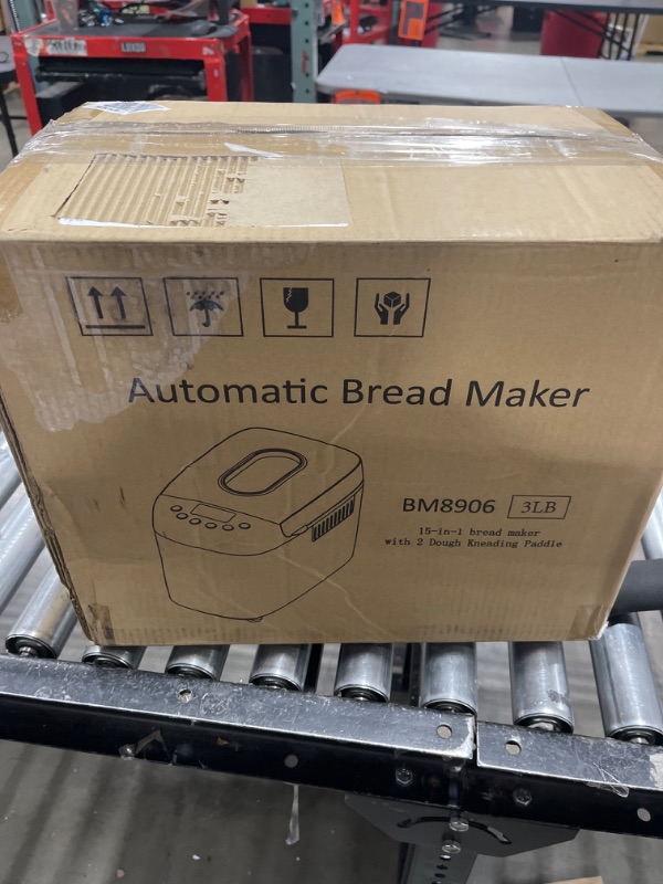 Photo 1 of Davivy Bread Maker Machine 3.3LB Dough Maker,15-in-1 Automatic Bread Machine Maker with Nonstick Bowl, Jam& Yogurt, 3 Loaf Sizes and 3 crust settings,15-H Delay Timer?850W,Silver,3.3LB?