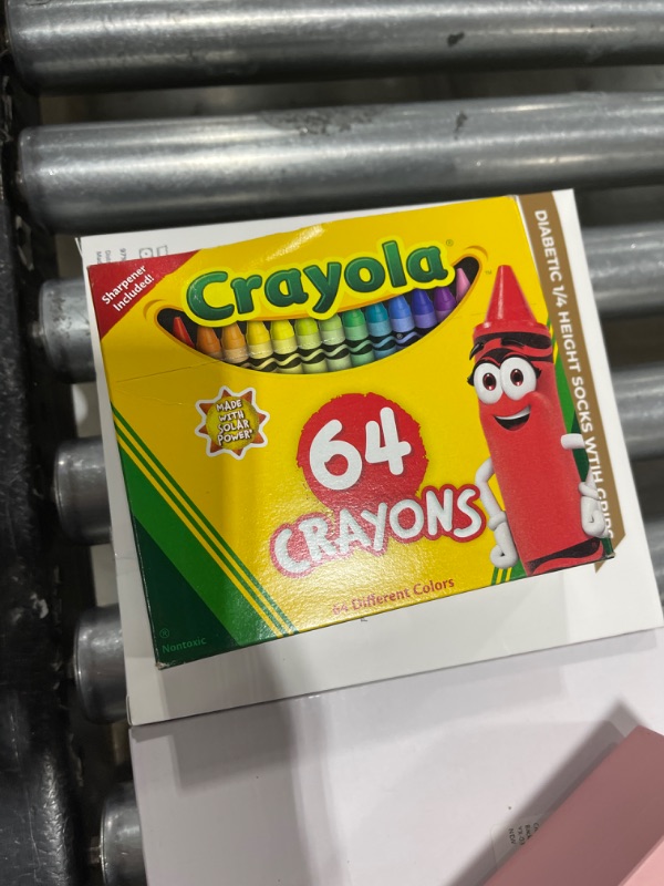 Photo 2 of Crayola Crayon Set, 3-5/8", Permanent/Waterproof, 64/BX, Assorted, Sold as 1 Box