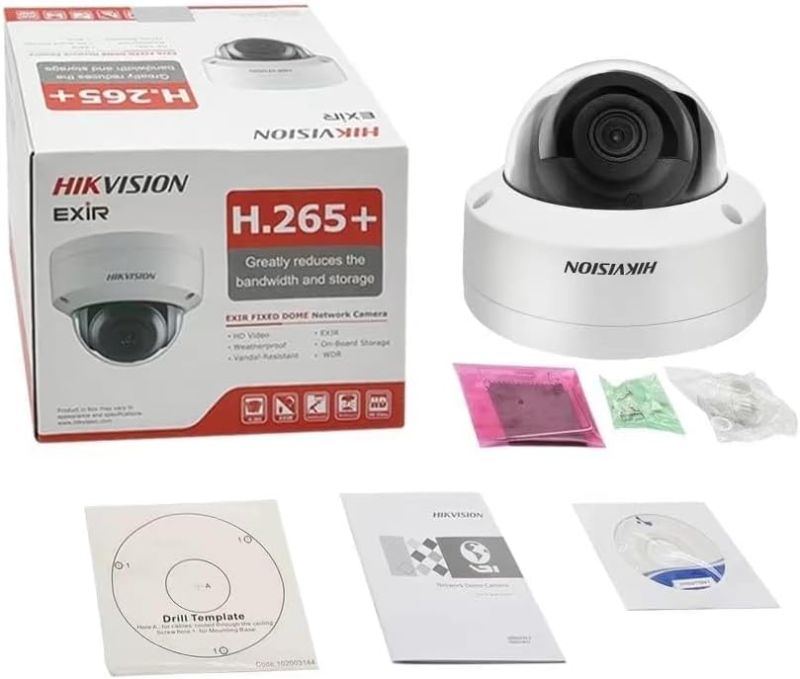 Photo 1 of Hikvision 8MP(4K) DS-2CD2183G2-I 2.8mm IR Fixed Dome Network Camera POE IP67 H.265+ English Version IP Camera