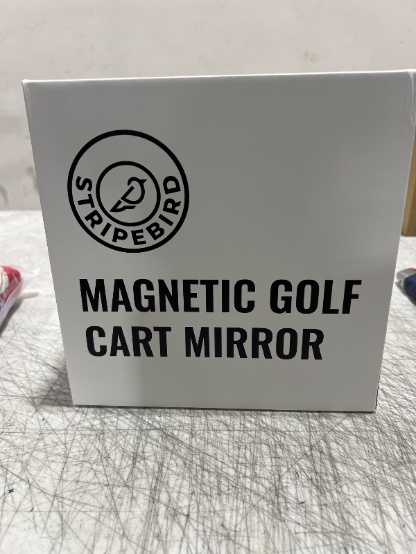 Photo 2 of Stripebird - Magnetic Golf Cart Mirrors - No Drilling - Ultra-Strength Magnet - 2 Folding Side Mirrors - Golf Cart Mirrors - EZ Go Accessory - Club Car Accessory - Golf Cart Accessory