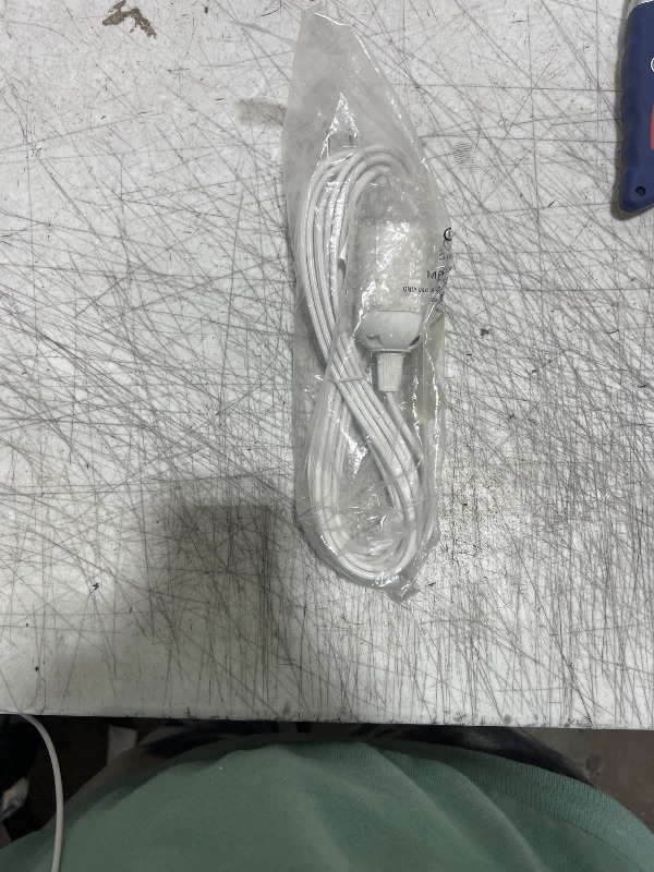Photo 1 of 12' Hanging Lantern Cord with On/Off Switch by Whirled Planet® (White) UL Listed