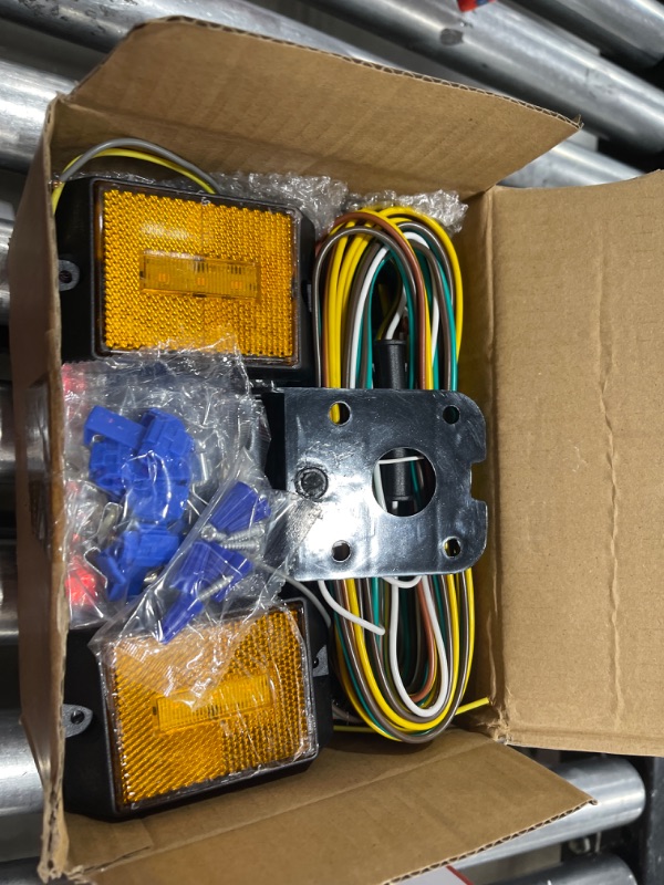 Photo 1 of LINKITOM New Submersible LED Trailer Light Kit, Super Bright Brake Stop Turn Tail License Lights for Camper Truck RV Boat Snowmobile Over 80" Inches