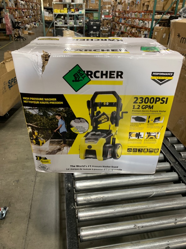 Photo 4 of Kärcher K2300PS Max 2875 PSI Electric Pressure Washer with 4 Spray Nozzles - Great for cleaning Cars, Siding, Driveways, Fencing and more - 1.2 GPM