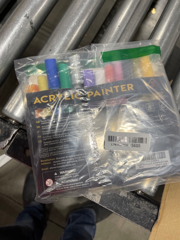 Jr.White Acrylic Paint Pens for Rocks Painting, Ceramic, Glass, Wood