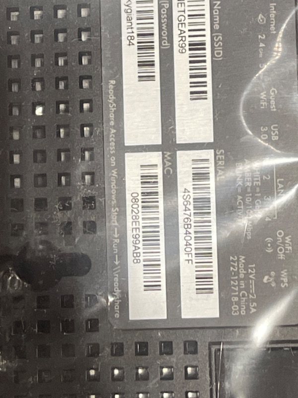 Photo 1 of NETGEAR Nighthawk Smart Wi-Fi Router, R6700 - AC1750 Wireless Speed Up to 1750 Mbps | Up to 1500 Sq Ft Coverage & 25 Devices | 4 x 1G Ethernet and 1 x 3.0 USB Ports | Armor Security