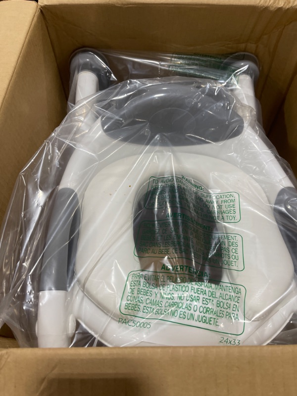 Photo 1 of SKYROKU Potty Training Toilet, New Sector-Shape Stabilized Base two in one Toddler Toilet Seat with Splash Guard, Anti Slip Pad, and Step Stool Enamel Grey