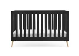 Photo 1 of Delta Children Essex Crib Baby Nursery Furniture Set–Includes: Convertible Crib, Changing Top, Crib Mattress, Sheets, & Changing Pad, Ebony w/Natural