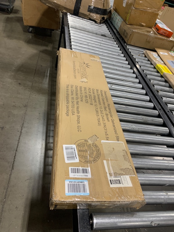 Sunnydaze 48Inch Galvanized Steel Outdoor Raised Garden Bed