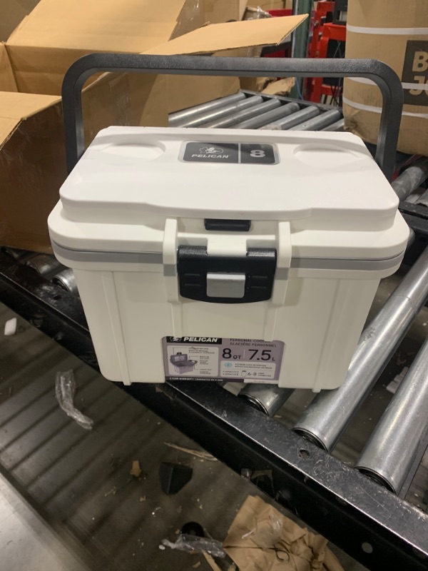 Photo 1 of Pelican 8 Quart Personal Lunch Box Cooler (black/white)