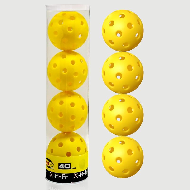 Photo 1 of Pickleball Balls 4-16Balls Outdoor Pickleball 40 Holes Meet USAPA Specifications Drability and High Elasticity Pickle Ball for Beginner to Professional Player