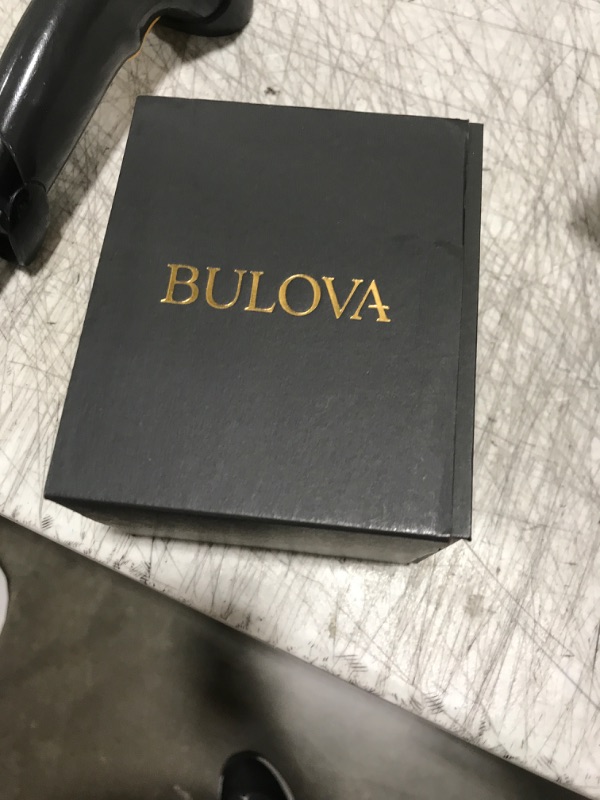 Photo 5 of Bulova Men's Black Ion-Plated Stainless Steel Bracelet Watch 43mm 98C121