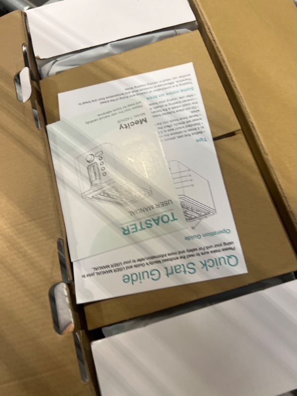 Photo 1 of Mecity 4 Slice Toaster, Long Slot Toaster With Countdown Timer, Bagel/Defrost/Reheat/Cancel Functions,Warming Rack, Removable Tray, 6 Browning Settings, Extra Wide Slots, Stainless Steel, 1300W