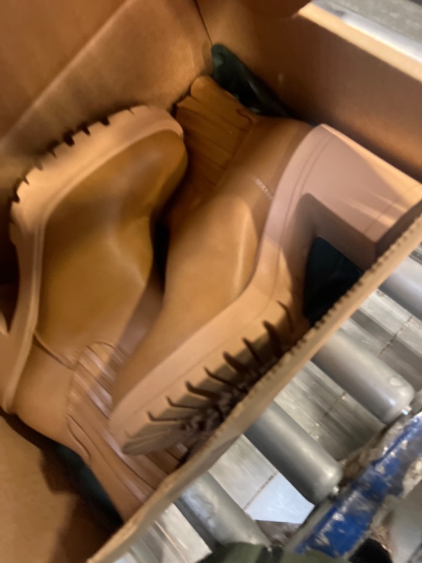 Photo 1 of ***USED***Womems Platform Chelsea Lug Sole Ankle Boots Chunky Block Heel Seam Booties Combat Cozy Round Toe Shoes SIZE 7