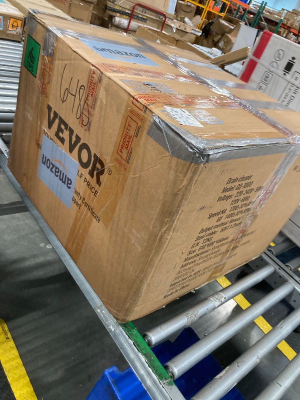 Photo 1 of VEVOR 50FTx1/2Inch Drain Cleaner Machine, Sewer Snake Electric Drain Auger Cleaner with 4 Cutter & Foot Switch for 2" to 4" Pipes