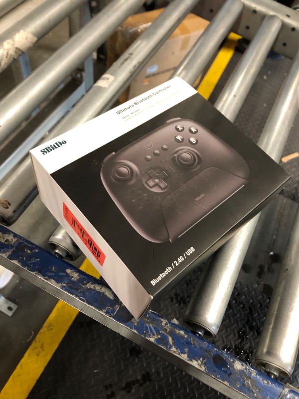 Photo 1 of 8Bitdo Ultimate Bluetooth Controller with Charging Dock, Wireless Pro Controller with Hall Effect Sensing Joystick, Compatible with Switch, Windows and Steam Deck (Black)