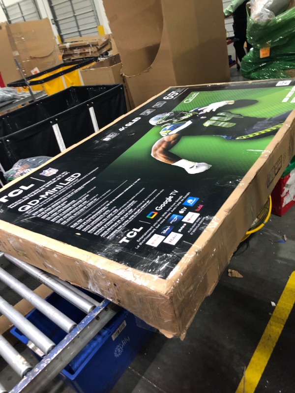 Photo 1 of TCL 65-Inch QM7 QLED 4K Smart QD-Mini LED TV with Google TV (65QM751G, 2024 Model) Dolby Vision IQ, Dolby Atmos, HDR, Game Accelerator up to 240Hz, Voice Remote, Works with Alexa, Streaming Television