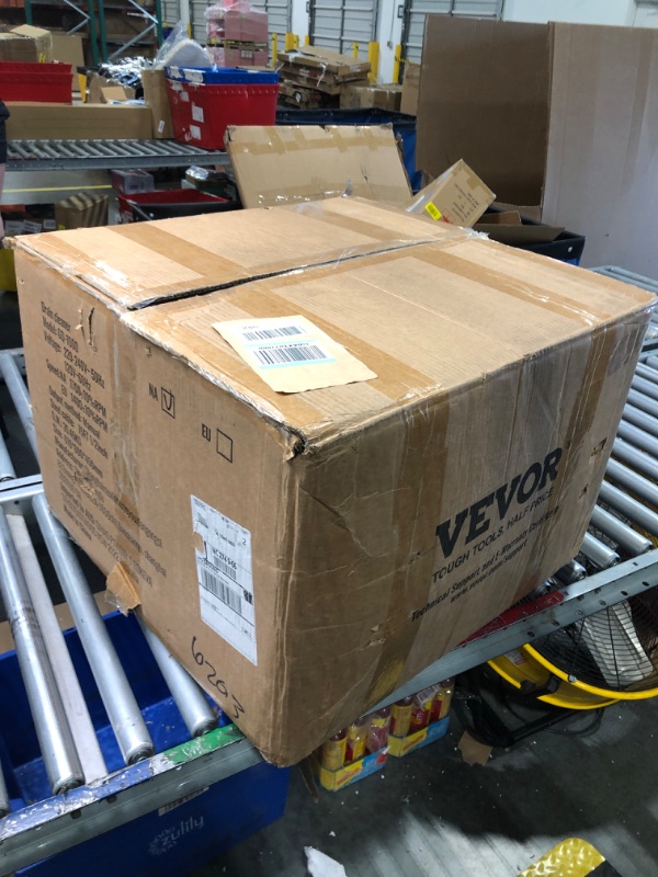 Photo 1 of VEVOR Drain Cleaner Machine 50FT x 3/8 Inch, Sewer Snake Auger Manual Feed, 250W Electric Drain Cleaning Machine with 4 Cutters & Air-activated Foot Switch for 2" to 4" Pipes