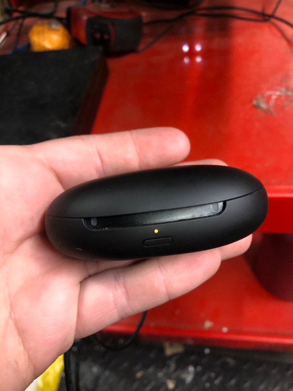 Photo 1 of ***Item is dirty*** Sony CRE-E10 Self-Fitting OTC Hearing Aids for Mild to Moderate Hearing Loss, Prescription-Grade Sound Quality, Comfortable Earbud Design, Bluetooth Enabled for iOS, and Rechargeable Battery, Black