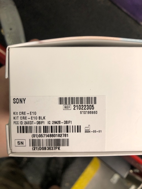 Photo 1 of ***Item is dirty*** Sony CRE-E10 Self-Fitting OTC Hearing Aids for Mild to Moderate Hearing Loss, Prescription-Grade Sound Quality, Comfortable Earbud Design, Bluetooth Enabled for iOS, and Rechargeable Battery, Black