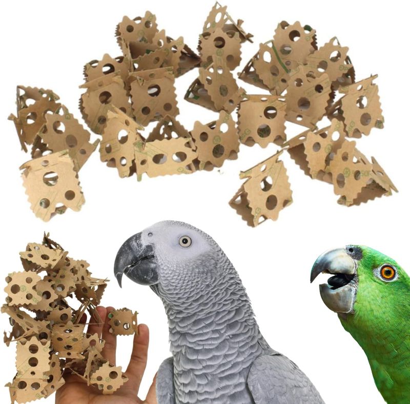 Photo 1 of 
1222 24pk Foraging Card Crumbles Bonka Bird Toys Foot Talon Bird Parrot Parrotlet Quaker Budgie