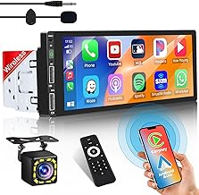 Photo 1 of  *** SIMILAR *** Single Din Touchscreen Radio: 6.9 Inch Android 12 Single Din Radio Car Stereo Wireless CarPlay - Android Auto Head Unit Touch Screen with BT, WiFi, In-Dash GPS Navi, EQ, FM, SWC, MIC, 2+32GB