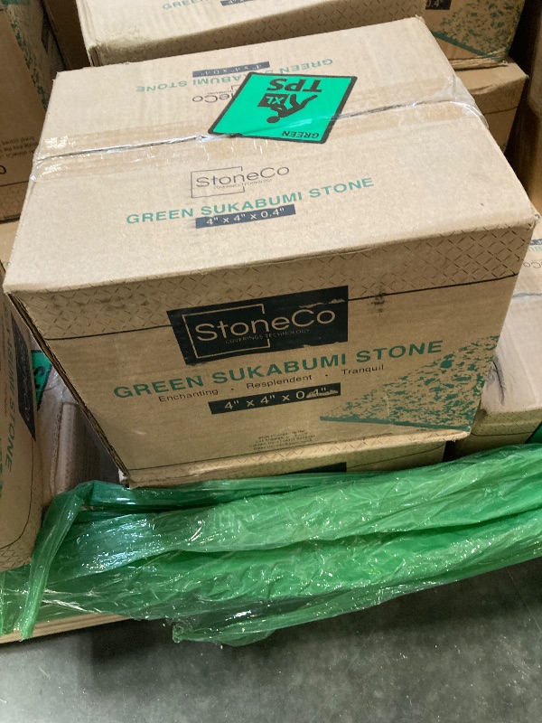 Photo 1 of ndonesia Green Sukabumi Stone - Batu Hijau Natural Green Color Stone - Natural Stone for Swimming Pools. (4 x 4 inches) 
