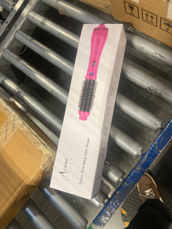 Photo 1 of Aima Beauty One Step Hair Dryer & Volumizing Hot Air Brush, Ceramic Straightener Brush, Curler & Hot Comb 4 in 1 Salon Ionic Hair Brush, Rose Pink