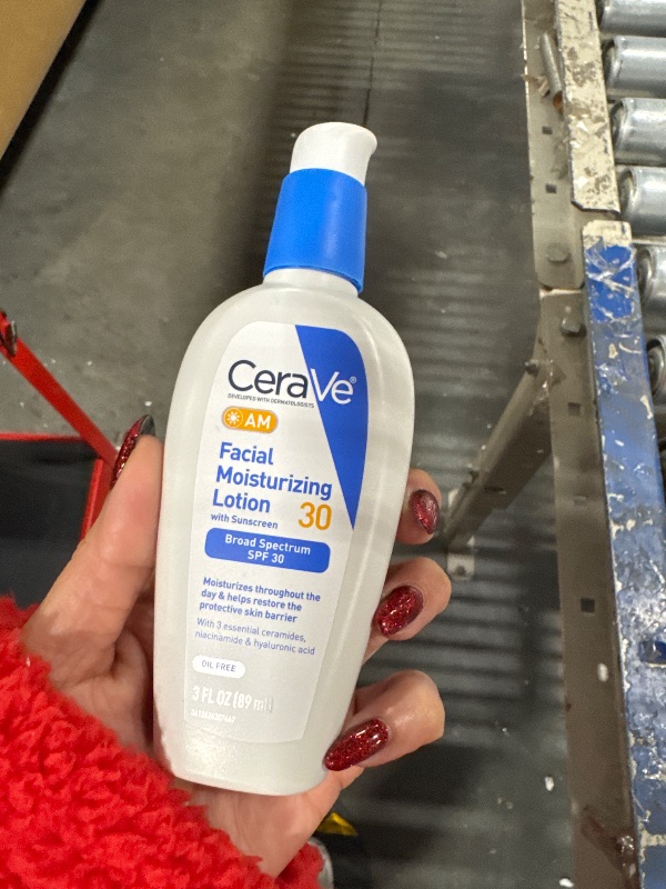 Photo 2 of CeraVe AM Facial Moisturizing Lotion with SPF 30 Oil-Free Face Moisturizer with SPF Formulated with Hyaluronic Acid