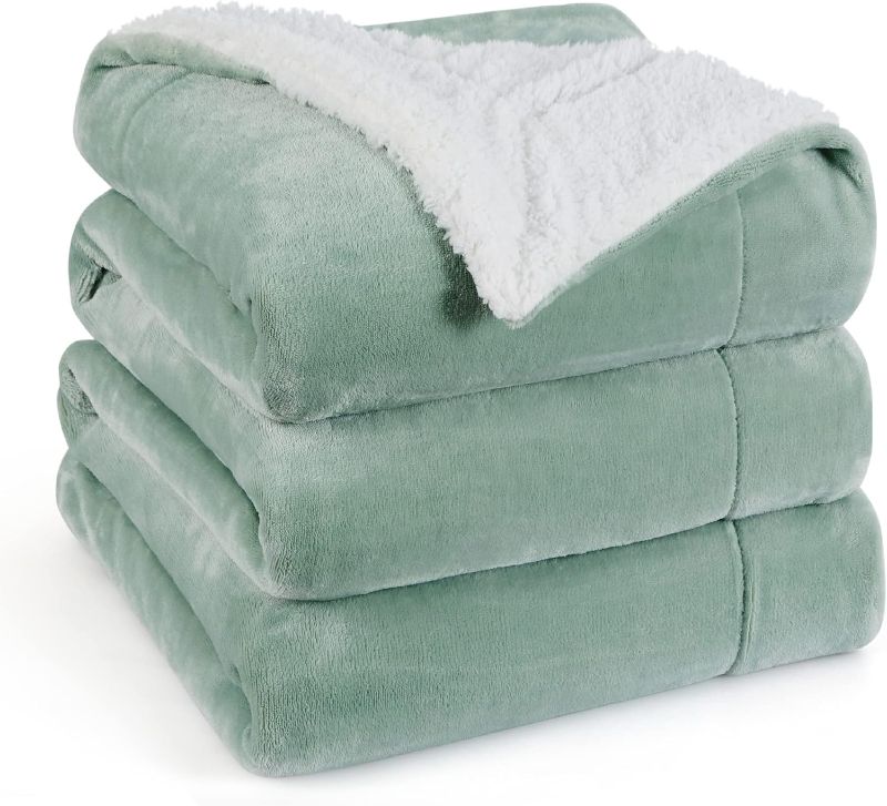 Photo 1 of Bedsure Sherpa Fleece Blankets King Size for Bed - Thick and Warm Blanket for Winter