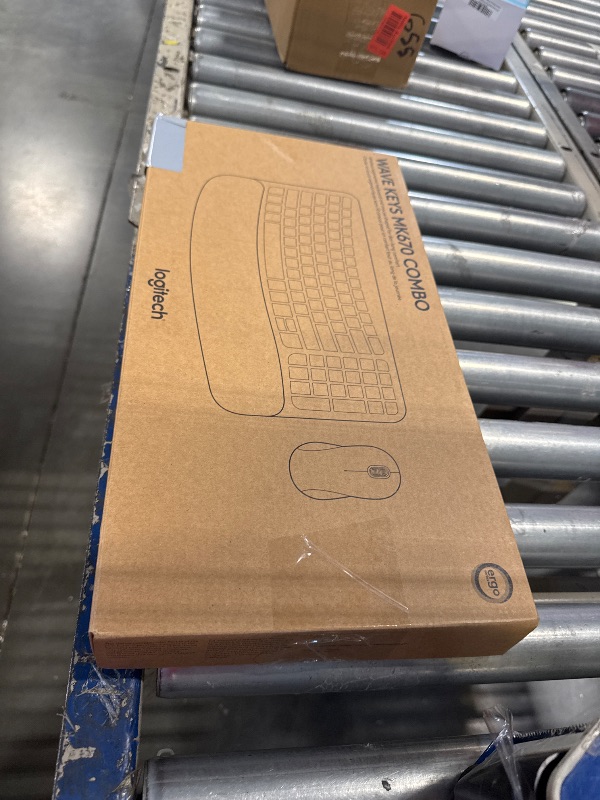 Photo 1 of Logitech Wave Keys MK670 Combo, Wireless Ergonomic Keyboard with Signature M550 L Wireless Mouse, Comfortable Natural Typing, Bluetooth, Logi Bolt, for Multi-OS, Windows/Mac - Graphite
