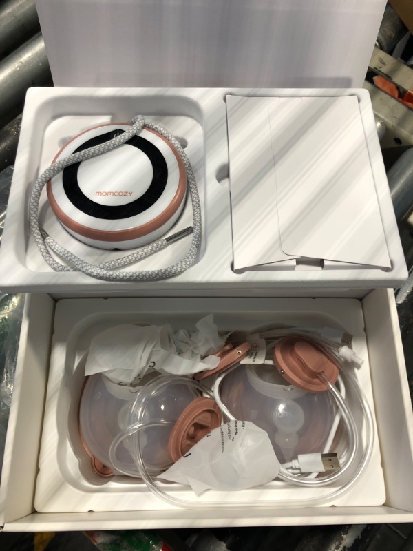 Photo 2 of Momcozy Breast Pump V1 Pro Hospital-Grade, Upgraded Electric Pump with 3 Fine-Tuned Rhythms, Hands-Free & Portable Wearable Pump, 3 Modes|15 Levels, Come with Leak-Proof DoubleFit Flange