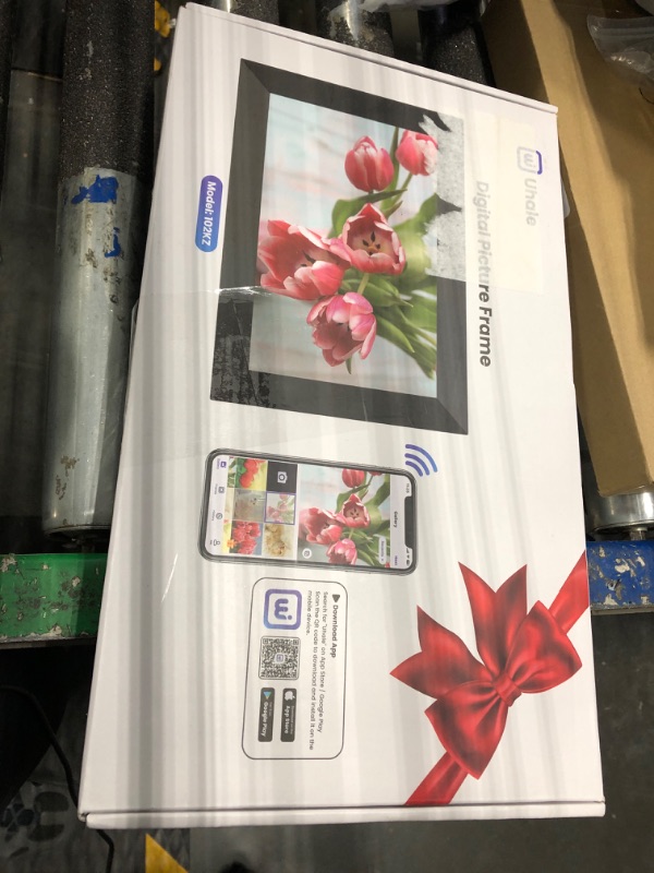Photo 1 of Uhale 10.1" Digital Picture Frame with 32GB Storage Support SD Card, Electronic Photo Frames with 1280x800 HD IPS Touch Screen, Instantly and Securely Share Memories, Send Wishes from Anywhere