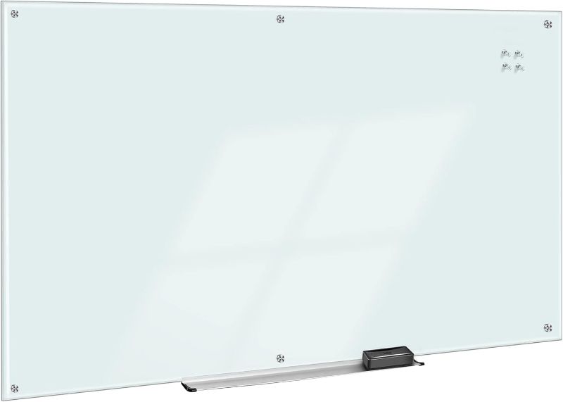 Photo 4 of Amazon Basics Magnetic White Dry Erase Board - Frameless Infinity Design, 8' x 4'