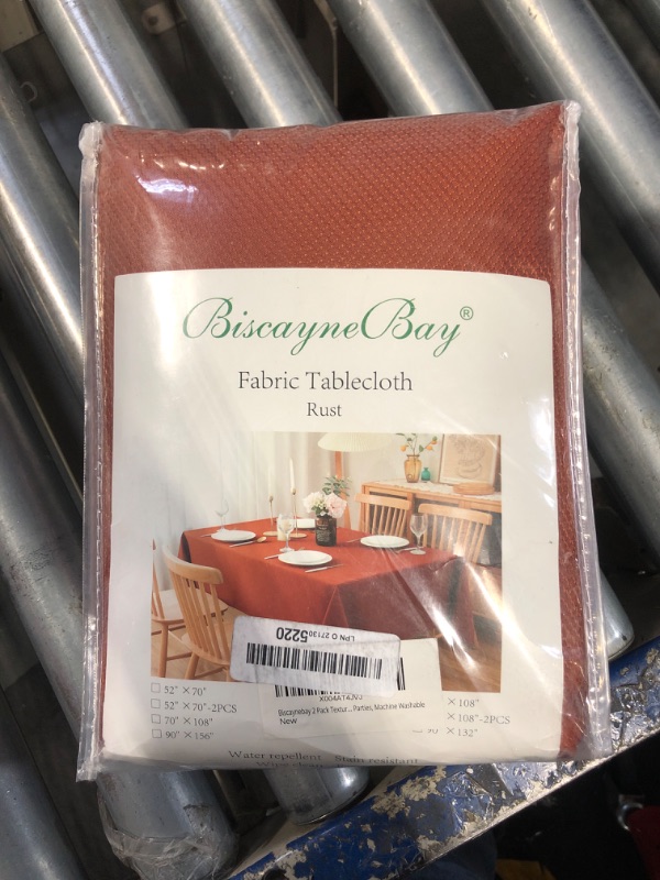 Photo 2 of Biscaynebay 2 Pack Fall Table Cloth Rectangle 60x108 Inch