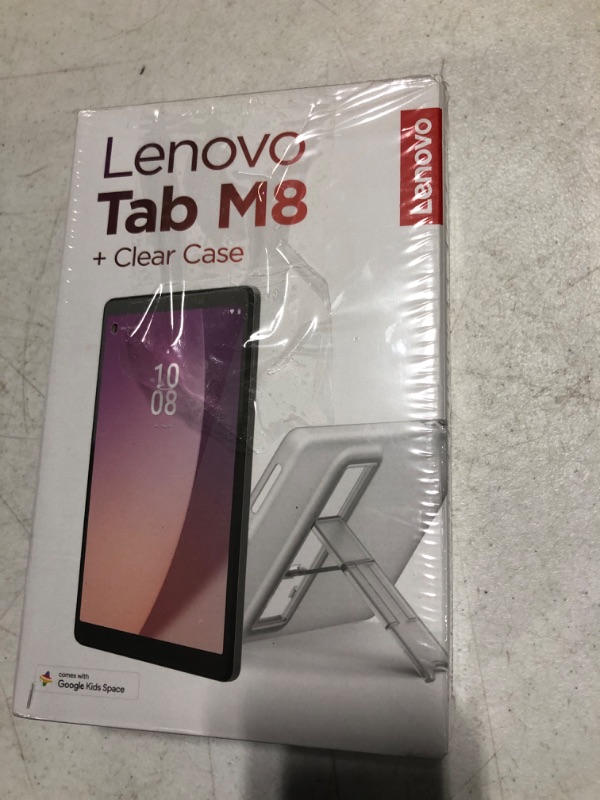 Photo 2 of Lenovo Tab M8 Gen 4-2024 - Family Tablet - Google Kids Space - 8" HD Touch Display - 2 GB Memory - 32 GB Storage - MediaTek Helio A22 - Arctic Grey - Folio with Stand
**HAS LINE ON SCREEN**