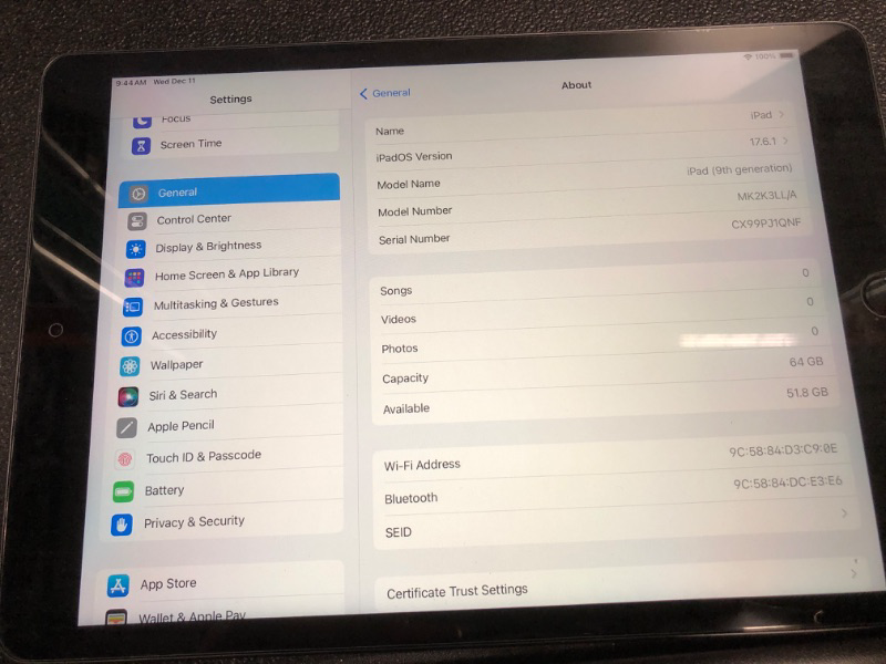 Photo 3 of Apple iPad (9th Generation): with A13 Bionic chip