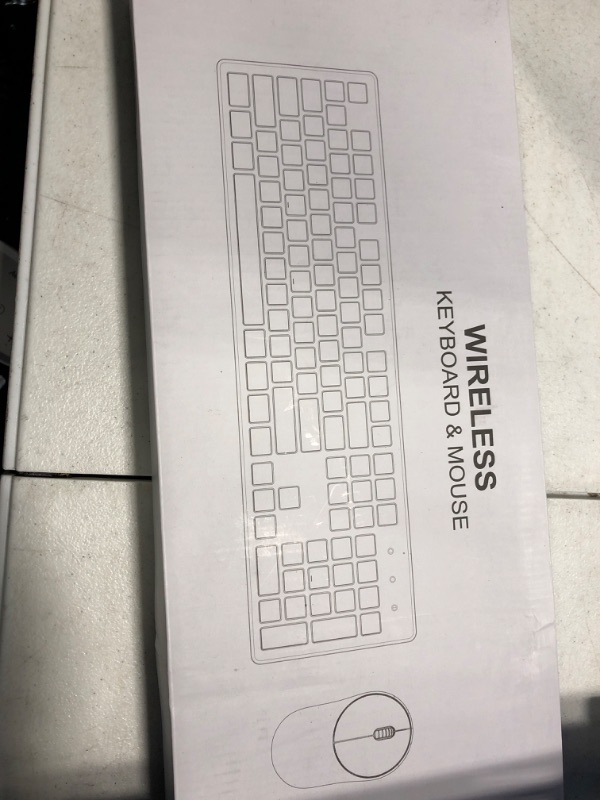 Photo 1 of Wireless Keyboard and Mouse, Trueque Silent 2.4GHz Cordless Full Size USB Mouse Combo, Long Battery Life, Lag-Free for Computer, Laptop, PC, Windows, Mac, Chrome OS (Green)