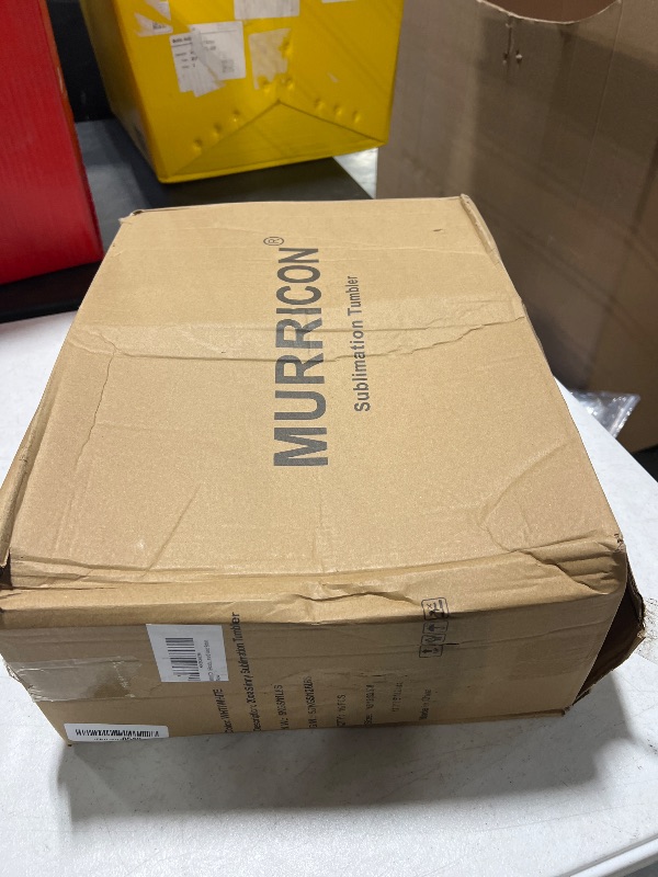 Photo 1 of 8 all white MURRICON 8Pack Sublimation Tumblers 20 oz Skinny,Stainless Steel Insulated Sublimation Blanks Tumbler with Lid,Straw,Sublimation Paper,Individually Boxed,Shrink Wrap and Rubber Bottom
