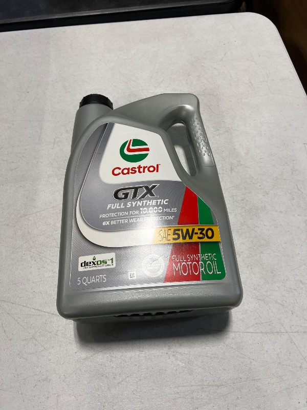 Photo 2 of Castrol GTX Full Synthetic 5W-30 Motor Oil, 5 Quarts