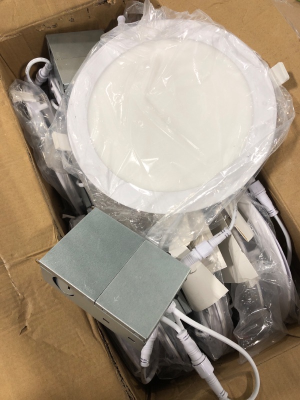 Photo 5 of 12 Pack Recessed Lighting 7 Inch with Junction Box, 5CCT 7 Inch LED Recessed Lights Dimmable 2700K/3000K/4000K/5000K/6000K, 16W 1300lm Ultra Thin Recessed Lighting - ETL and Energy Star Certified