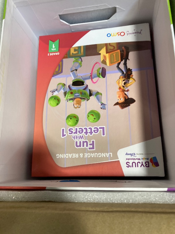 Photo 1 of BYJU’S Learning Kits: Disney, 2nd Grade Premium Edition (App + 8 Workbooks) Ages 6-8, Featuring Disney & Pixar Characters - Learn Grammar, Multiplication/Division & Writing - Osmo iPad Base Included