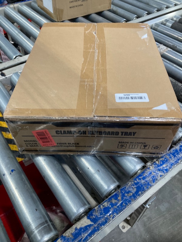 Photo 1 of suptek Keyboard Tray Under Desk Pull Out with C Clamp Mount, Computer Keyboard & Mouse Tray, 25.6 (30 Including Clamps) x 11.8 inch Slide-Out Platform Computer Drawer for Typing, Black, DSF1