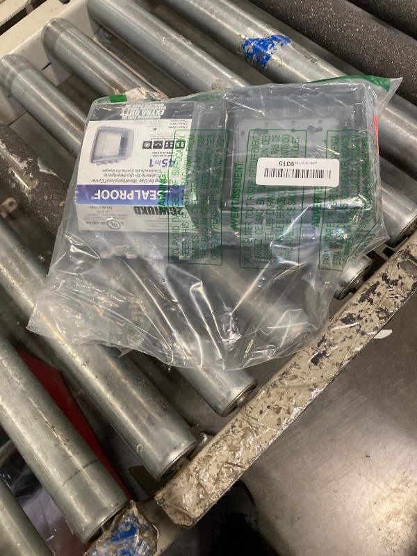 Photo 1 of Sealproof 2-Gang Weatherproof Lockable in Use Electrical Power Outlet Cover, Two Gang, UL Extra Duty Compliant, 45-in1, Plastic Clear Frost