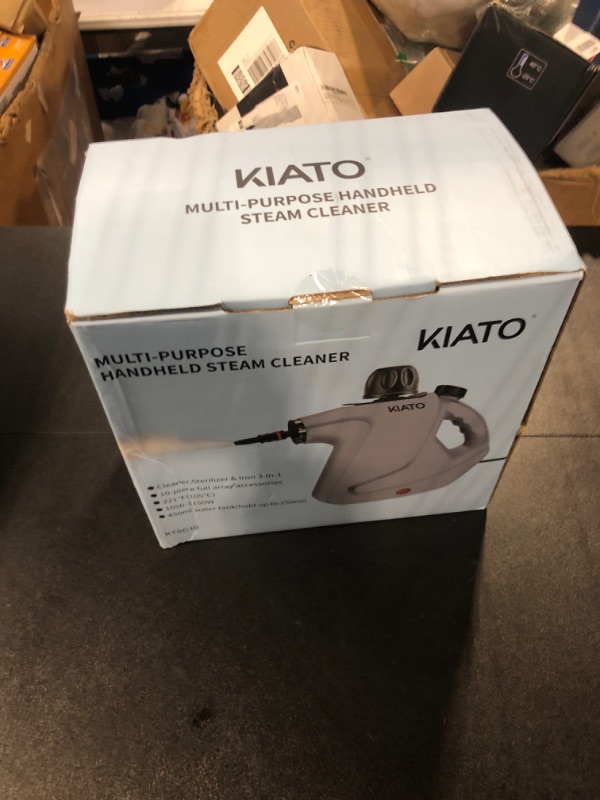 Photo 2 of Kiato Handheld Steam Cleaner, 10 in 1 Handheld Steamer for Cleaning, Upholstery Steam Cleaner for Surface Cleaning Home, Sofa, Car, Office (Grey)